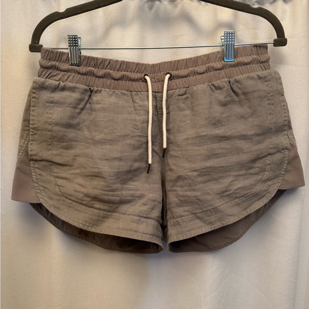 Gray Athleta Linen Shorts